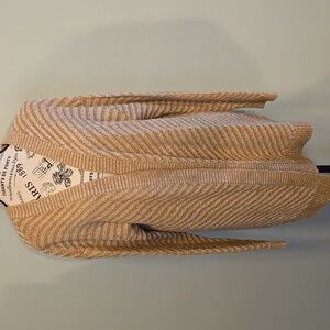 Tan Printed Cardigan